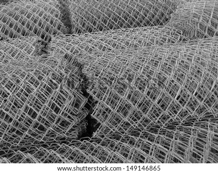 Rolled steel mesh background - texture