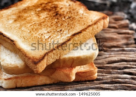 Slice toast bread background texture