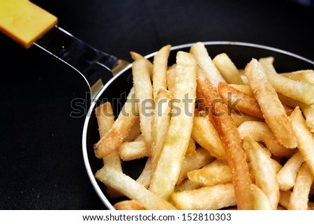French fries in the pan