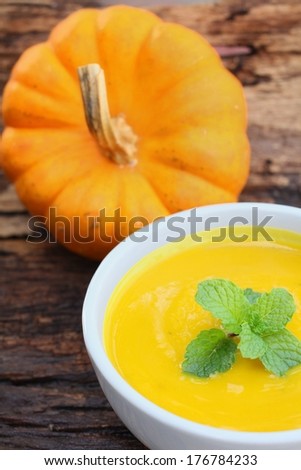 Tasty pumpkin soup - squash soup