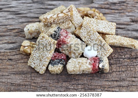 Sugar bar with sesame and peanut from china food