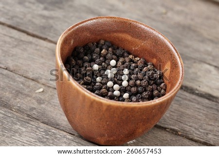 Black peppercorns