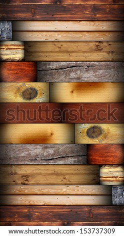 many wooden texture in single design with wood tiles