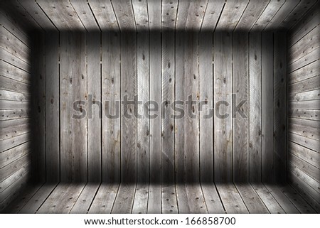 damaged wooden indoor background, empty abstract architectural backdrop