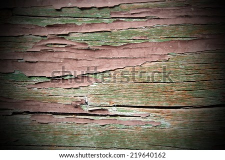 grungy scratched painting on wood, weathered  texture