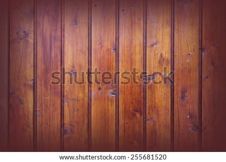 textured wood boards with vignette, spruce planks on the wall