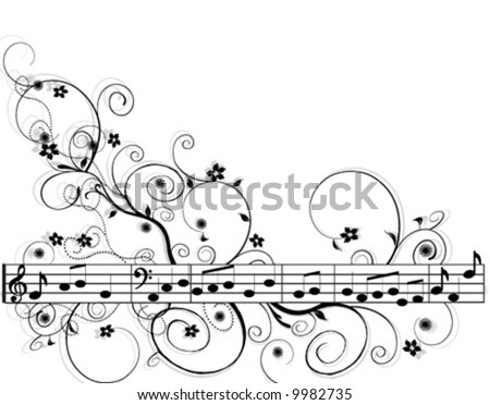 music background pictures. floral music background