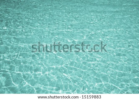 Beautiful turquoise clear water of a tropical sea - background