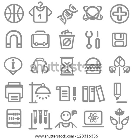 25 school and college icons Vector education icons set 3 25 school and college icons Vector education icons set 3