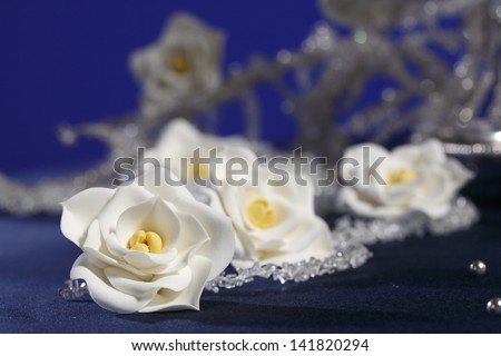 handmade sugar flower (confectionery products,sugar paste)