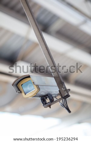 Close Circuit Television hang roof, this camera record detect and protect people activity