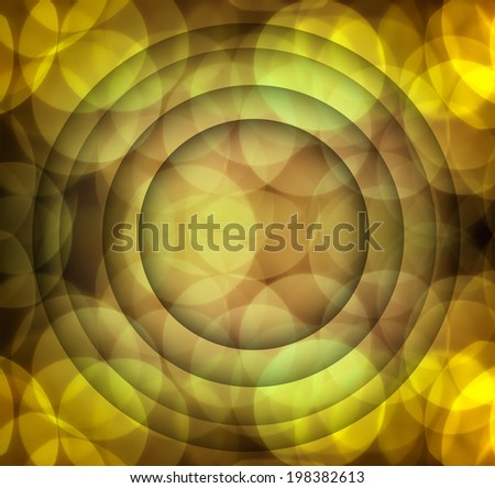 Bokeh  abstract Yellow orange Brown  color  circle background twin for simply text for art work round,circular,flexible,slick,circle in quadrate four-square