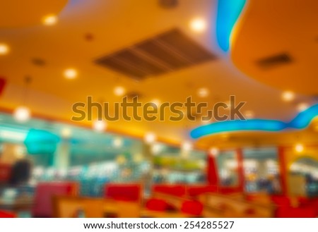 store blur background with bokeh Blurred background no Customer at restaurant blur background with bokeh