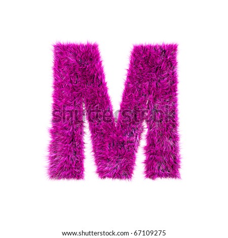  on Pink Fur Letter   M Stock Photo 67109275   Shutterstock