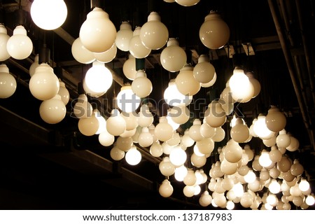 lamps on the ceiling