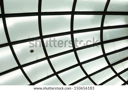 Fluorescent lamps on the ceiling for abstract background