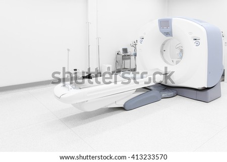 Modern x-ray machine and Computerized Axial Tomography scanning and equipment in the operating room