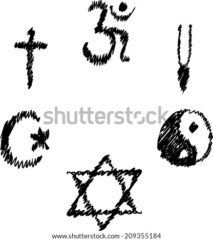Symbols of different religions
