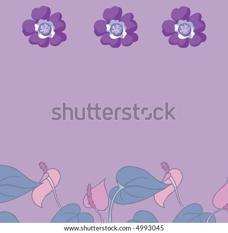 clip art flowers vines. purple flowers clipart