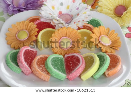 Candy and flowers