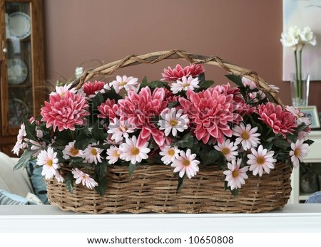 Beautiful basket of flowers