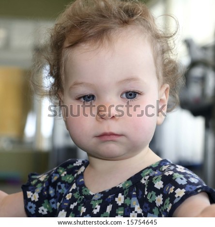 Curly Hair Up. curly hair and blue eyes