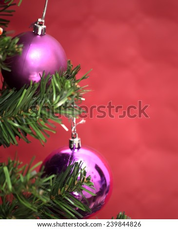 Christmas tree ornaments for the holiday Christmas Eve and New Year