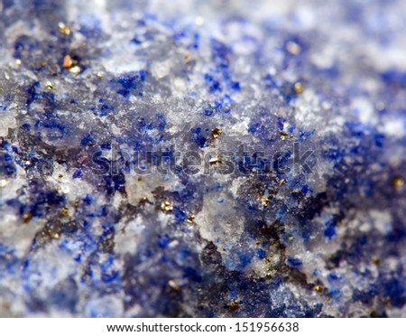 Abstract  background.  Blue crystals. Macro