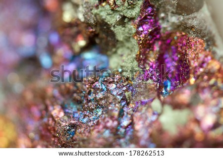Abstract background in metal stone (big collection). Macro.