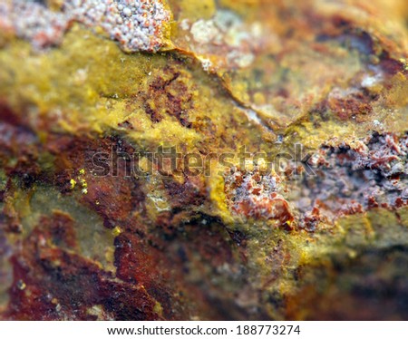 Abstract Fantastic background from a rock mineral.Stone texture.Magic of a stone.(big collection).Macro