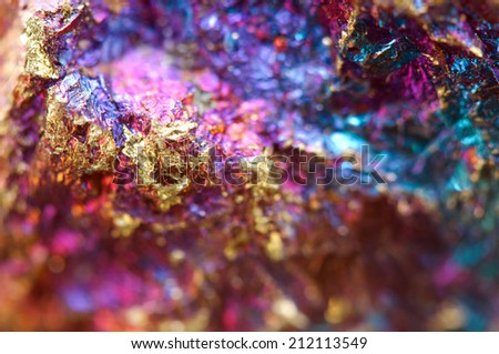 Abstract background from a metal mineral. Rather unique macro photo, for your successful business design. Extreme closeup. Macro