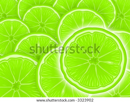 Juicy lemon cuts as a background
