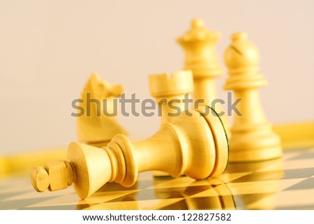 The king is checkmated, game of chess comes to an end