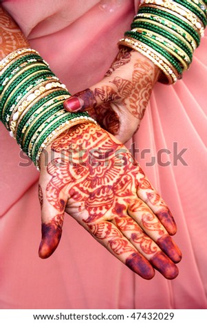 indian wedding hand tattoos