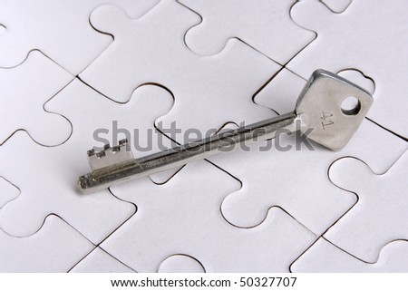 Key on Jigsaw puzzle-Leisure game