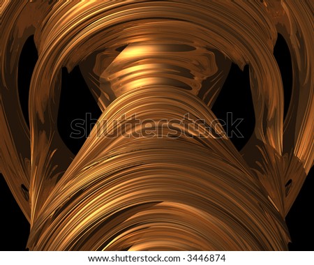 Optical Art Fractal Raytrace Outer Rings One