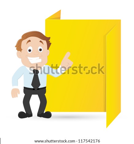 Businessman Cartoon Character Stock Vector Illustration 117542176