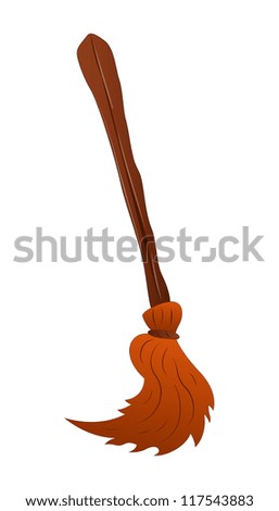 Cartoon Broom Stock Vector Illustration 117543883 : Shutterstock