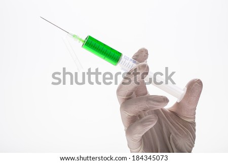 new generation of injection needles protection for health workers against infection isolated on white