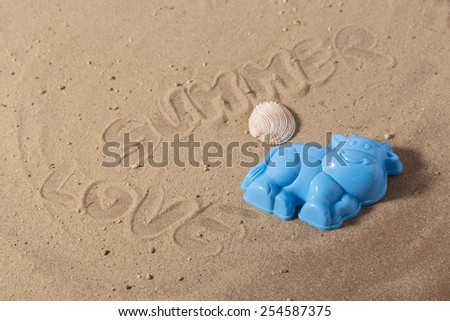 summer sand, shell, sandbox game