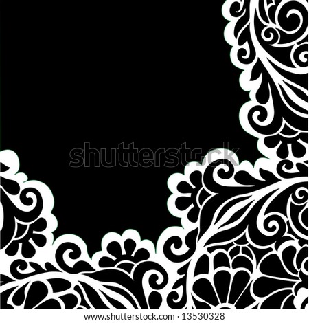 black and white flowers background. lack and white flowers