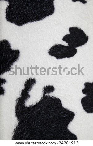 Big Black dot Cow textile pattern