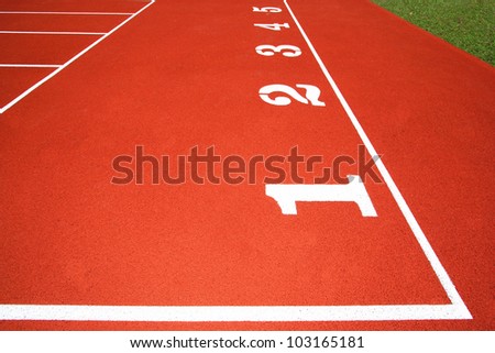 track runner block starting