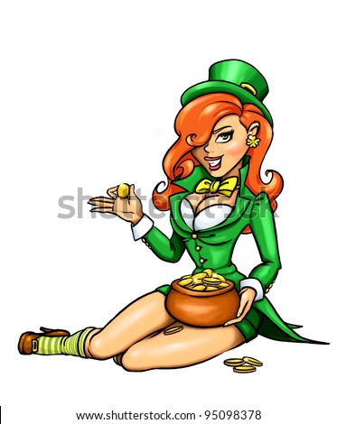 cute girl leprechaun