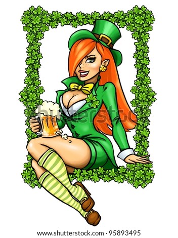 Leprechaun Pin Up