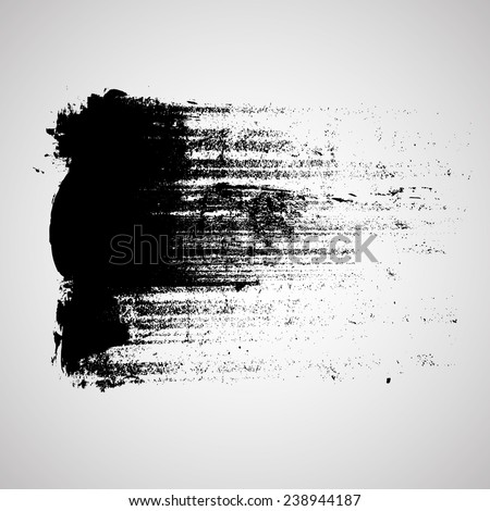 Black Vector Brush Strokes Banner Design Vector Grunge Logo Design Template Black Vector Brush Strokes Banner Design Vector Grunge Logo Design Template