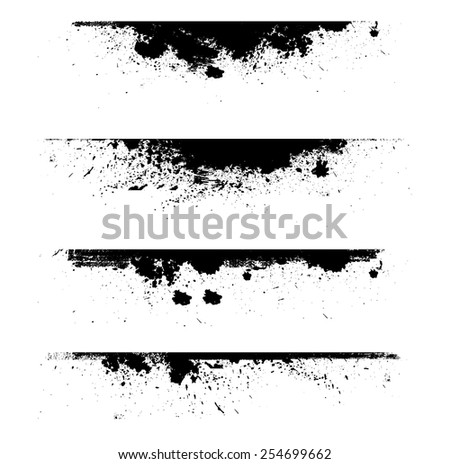 Grunge Edges Vector Set Design Elements Grunge Borders Dividers or Brush Strokes Grunge Edges Vector Set Design Elements Grunge Borders Dividers or Brush Strokes