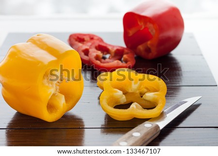 pepper red, yellow and orange