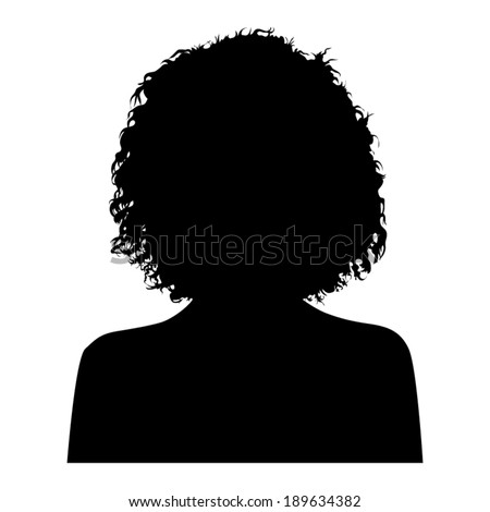 Woman Head Silhouette Stock Vector Illustration 189634382 : Shutterstock