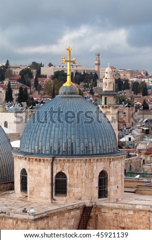 Also known as the Church of the Resurrection, place of Crucifixion and burial of Jesus.